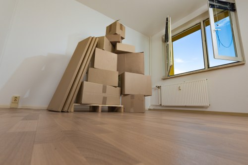 Local removal van prepared for a Tolworth property move