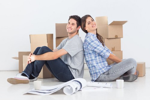 Packing and loading household belongings for a Tolworth relocation